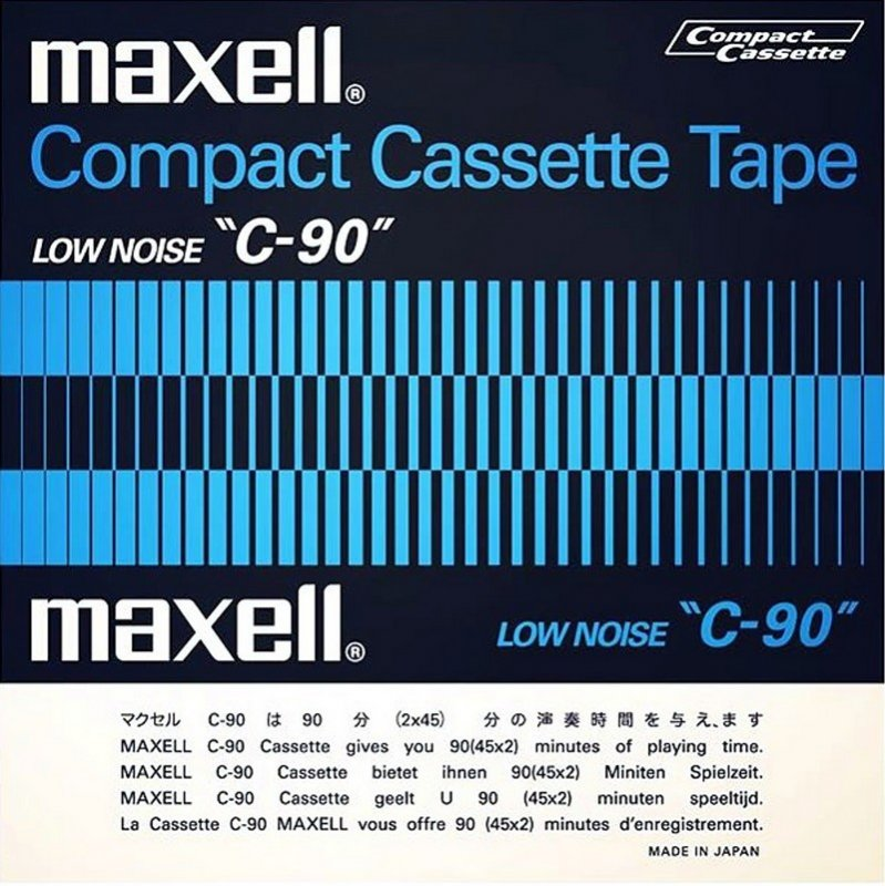 Compact Cassette Maxell 90 Type I Normal 1970 Worldwide