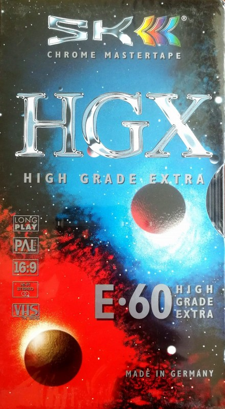 VHS, Video Home System SKC HGX 60 "HGX" Type II Chrome Europe