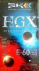 VHS, Video Home System SKC HGX 60 "HGX" Type II Chrome Europe