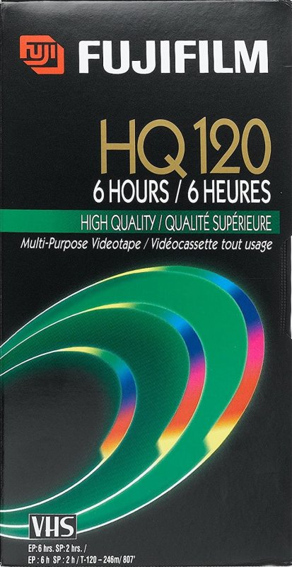 VHS, Video Home System Fuji Film HQ 120 Type I Normal North America