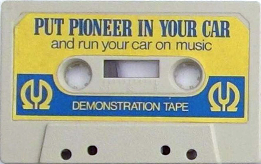 Compact Cassette Pioneer "Put Pioneer in your car" Demonstration Tape 1978 Japan