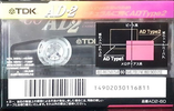 Compact Cassette TDK AD2 60 "AD2-60" Type II Chrome 1995 Japan