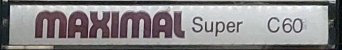 Compact Cassette Maximal 60 "Super" Type I Normal Unknown Country