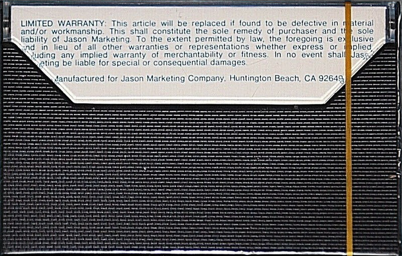 Compact Cassette Jason 60 Type I Normal 1980 USA