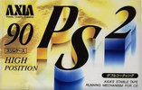 Compact Cassette AXIA PS-II / PS-2 90 "PS2F 90" Type II Chrome 1993 Japan