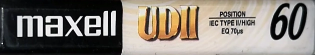 Compact Cassette Maxell UDII / UD2 60 "UD2-60(L)" Type II Chrome 2002 Europe