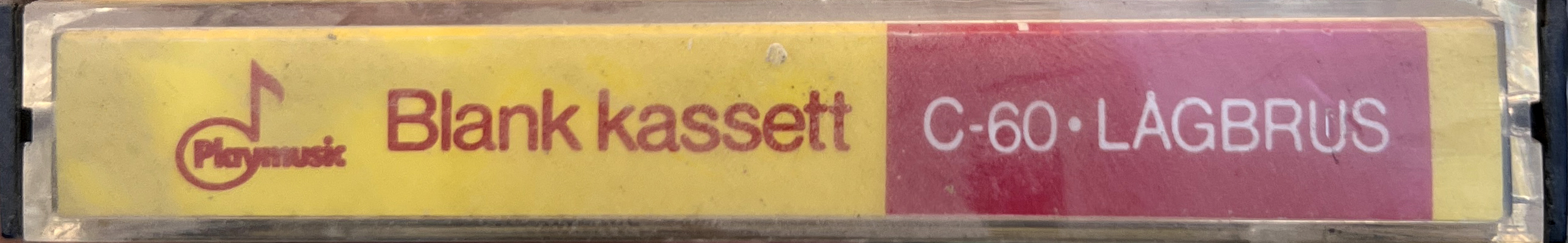 Compact Cassette Playmusic 60 Type I Normal Sweden