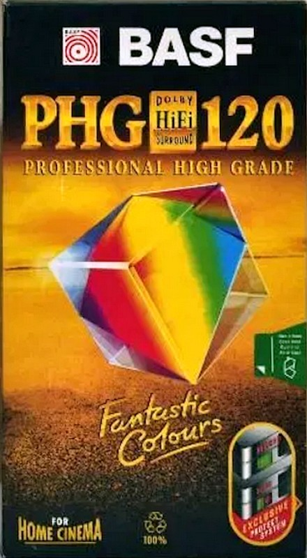 VHS, Video Home System BASF PHG 120 Type II Chrome 1998 Europe