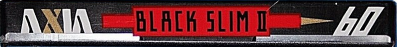 Compact Cassette AXIA Black Slim II 60 "BLACK2 S 60" Type II Chrome 1991 Japan