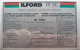 Compact Cassette Ilford PF 90 "Pure Ferric" Type I Normal 1988 Europe