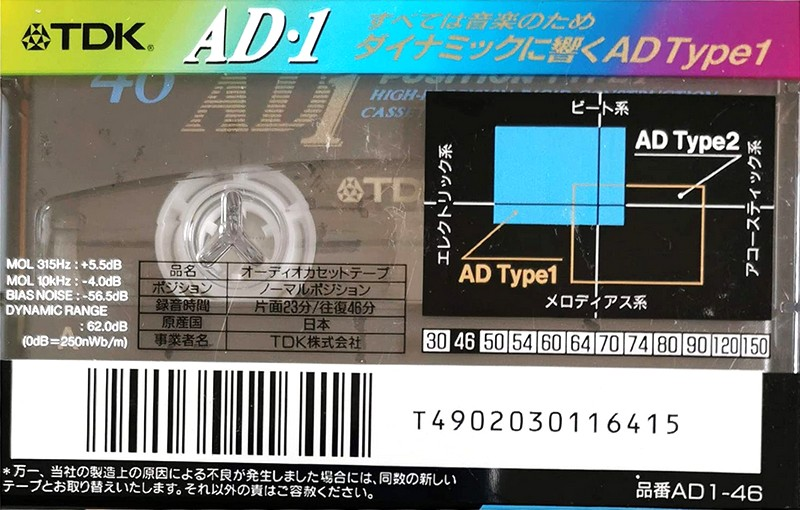 Compact Cassette: TDK  - AD1 46