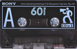 Compact Cassette Sony CDix II 60 Type II Chrome 1991 Japan