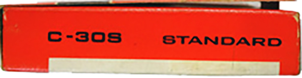 Compact Cassette Standard 30 Demonstration Tape 1969 Japan