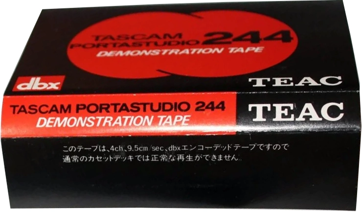 Compact Cassette Teac 90 "TASCAM Portastudio 244" Demonstration Tape 1982 Japan