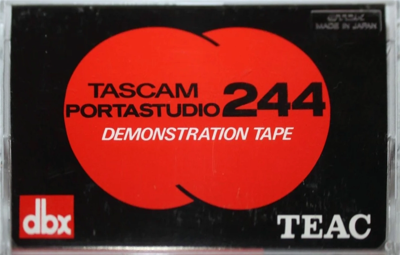 Compact Cassette Teac 90 "TASCAM Portastudio 244" Demonstration Tape 1982 Japan