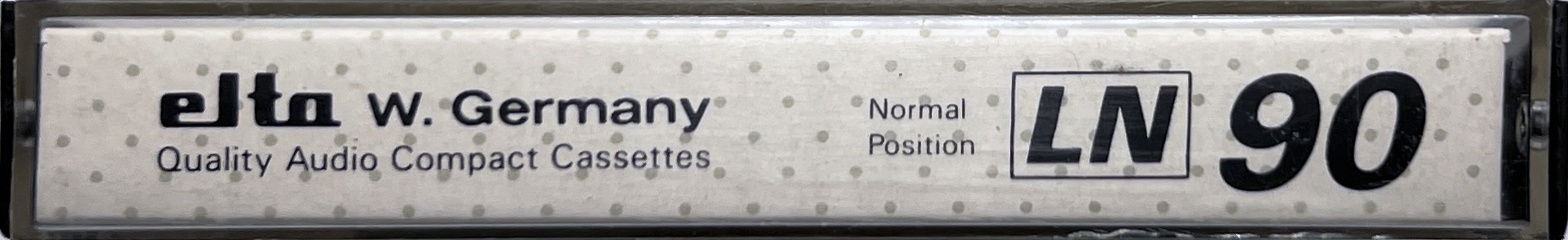 Compact Cassette Elta 90 "LN" Type I Normal 1992 Europe