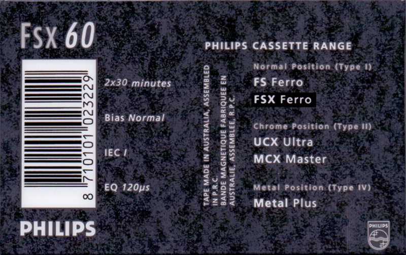 Compact Cassette: GoldStar / LG Philips - FSX Ferro 60