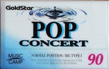 Compact Cassette Goldstar Pop Concert 90 Type I Normal 1993 Canada