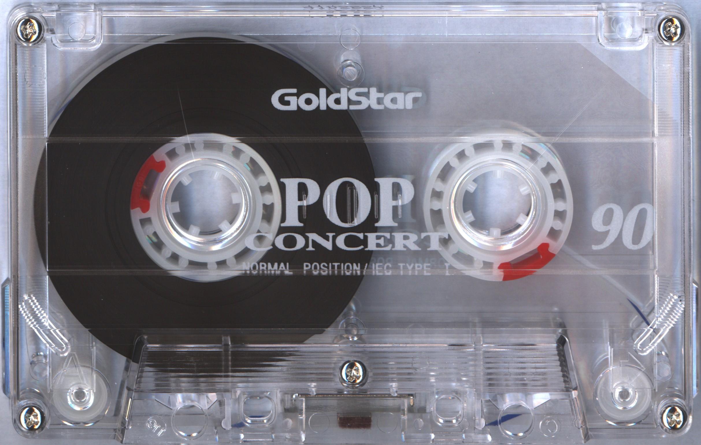 Compact Cassette Goldstar Pop Concert 90 Type I Normal 1993 Canada