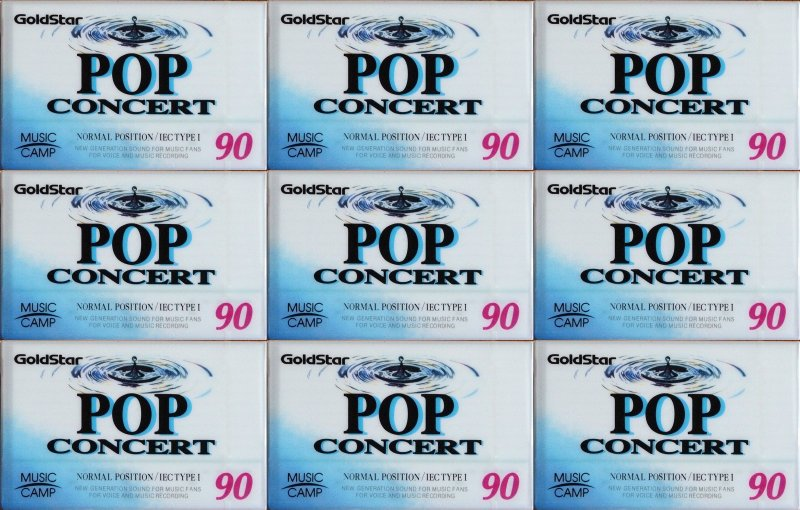 Compact Cassette: GoldStar / LG Goldstar - Pop Concert 90