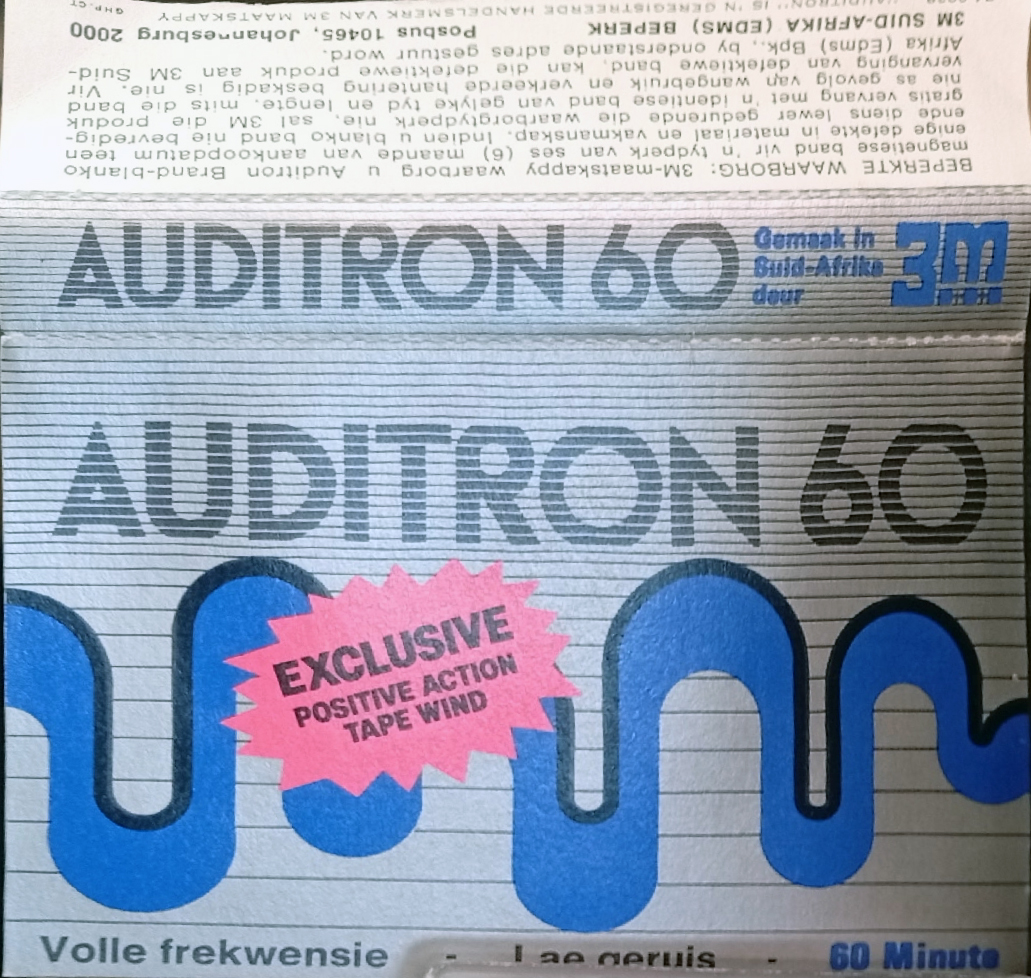 Compact Cassette Auditron 60 Type I Normal Southern Africa