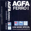 Compact Cassette AGFA Ferro I 60 Type I Normal 1978 Europe