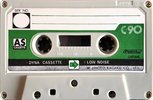 Compact Cassette AS cassette 90 "Dyna" Type I Normal 1982 Japan