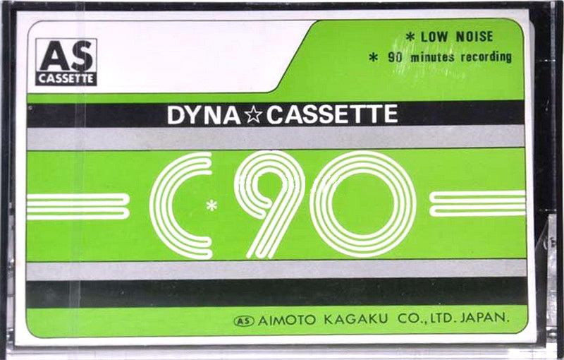 Compact Cassette AS cassette 90 "Dyna" Type I Normal 1982 Japan