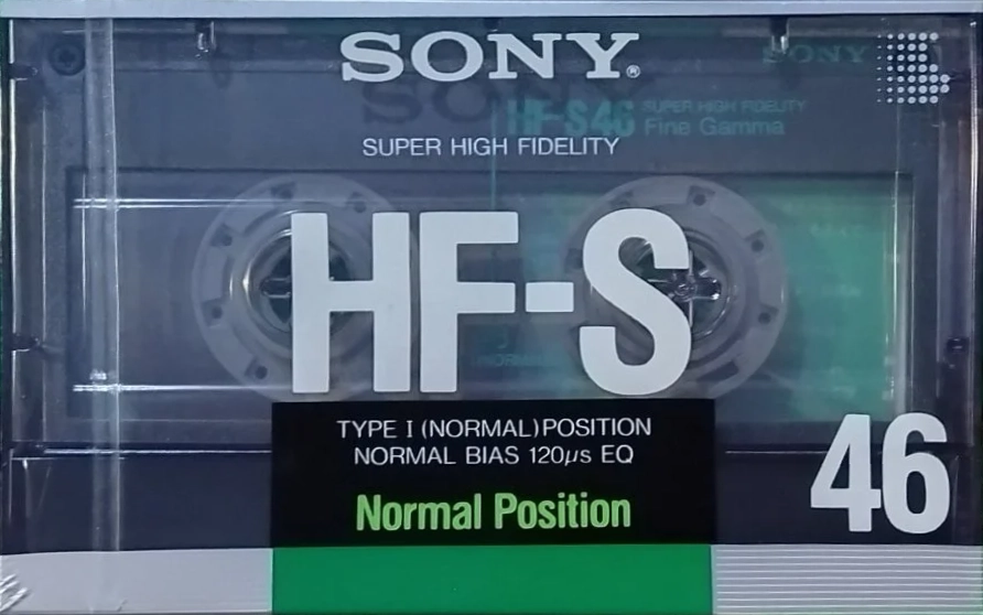 Compact Cassette Sony HF-S 46 Type I Normal 1988 Japan