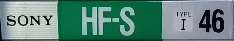 Compact Cassette Sony HF-S 46 Type I Normal 1988 Japan