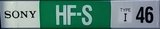 Compact Cassette Sony HF-S 46 Type I Normal 1988 Japan