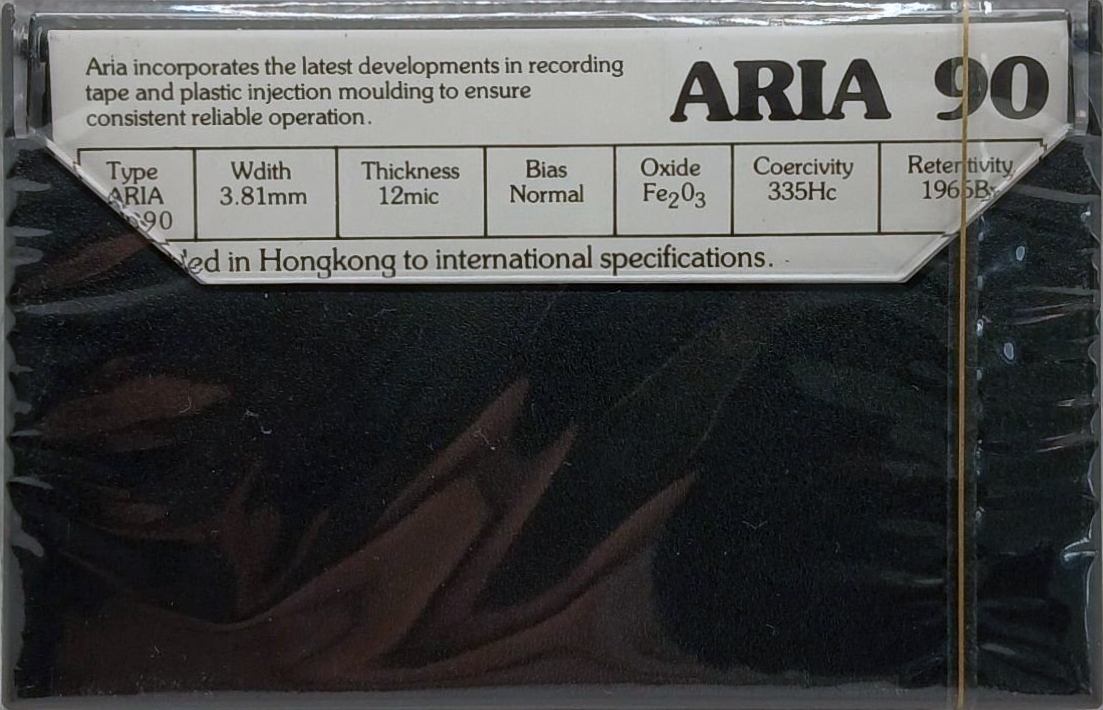 Compact Cassette Aria UDXR 1 90 Type I Normal 1979 Hong Kong