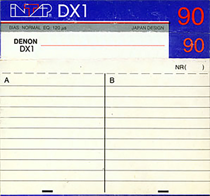 Compact Cassette Intap DX1 90 "Denon" Type I Normal 1995 Russia