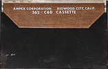 Compact Cassette Ampex 60 Type I Normal 1972 USA