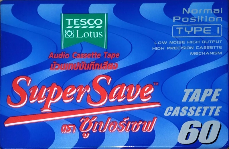 Compact Cassette Tesco 60 "Super Save" Type I Normal Thailand