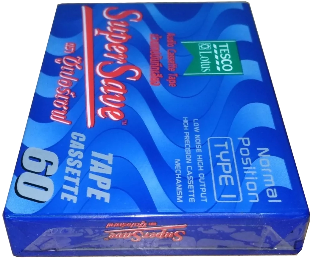 Compact Cassette Tesco 60 "Super Save" Type I Normal Thailand