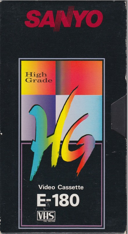 VHS, Video Home System Sanyo 180 Type I Normal Europe