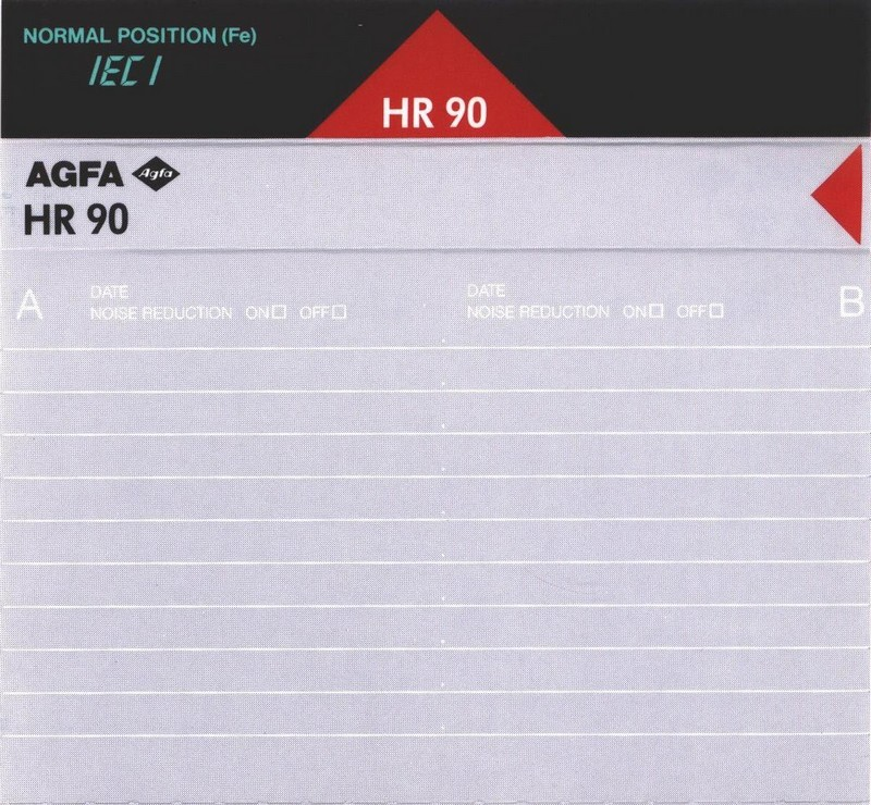 Compact Cassette: AGFA  - HR 90