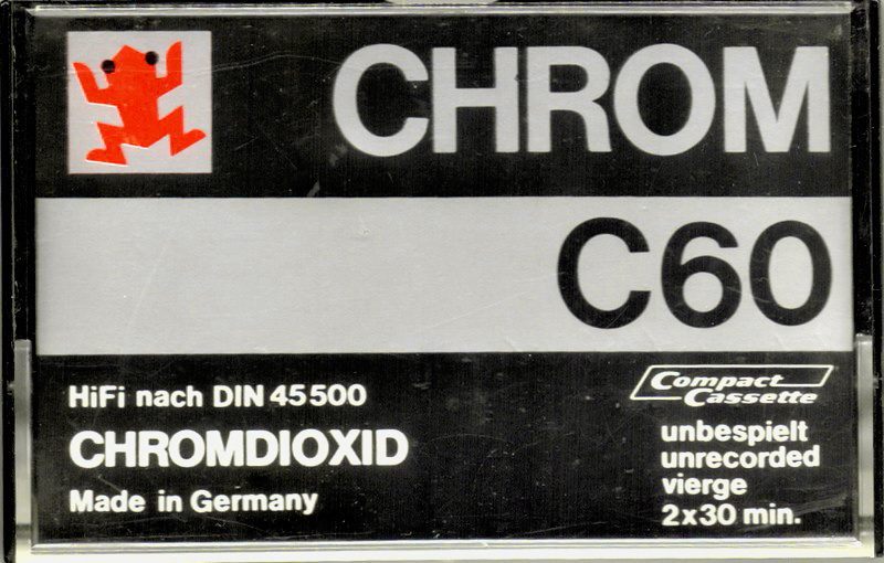 Compact Cassette Frog 60 Type II Chrome 1977 Germany