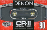 Compact Cassette Denon CR-II 90 "CR-2 90E" Type II Chrome 1994 North America