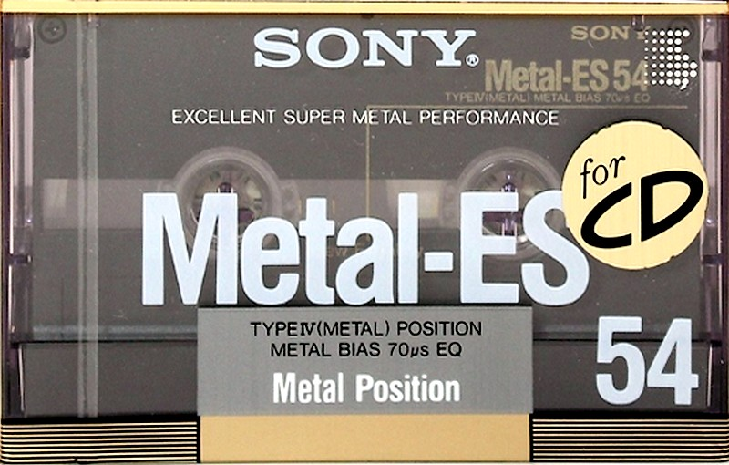 Compact Cassette: Sony  - Metal-ES 54