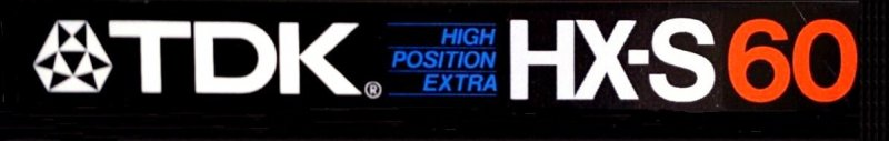 Compact Cassette TDK HX-S 60 Type II Chrome 1983 USA