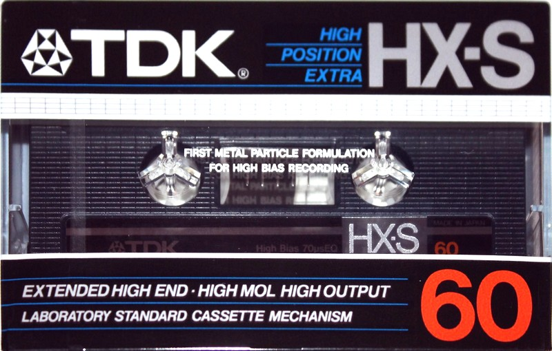 Compact Cassette TDK HX-S 60 Type II Chrome 1983 USA