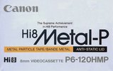 Video8, Hi8, Digital8 Canon Metal-P 120 "Hi8 E6-120HMP" Type IV Metal 1991 North America