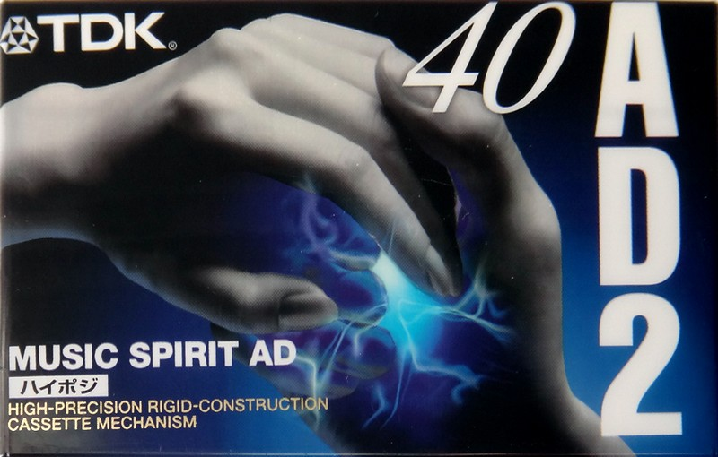 Compact Cassette TDK AD2 40 "AD2-40S" Type II Chrome 1997 Japan