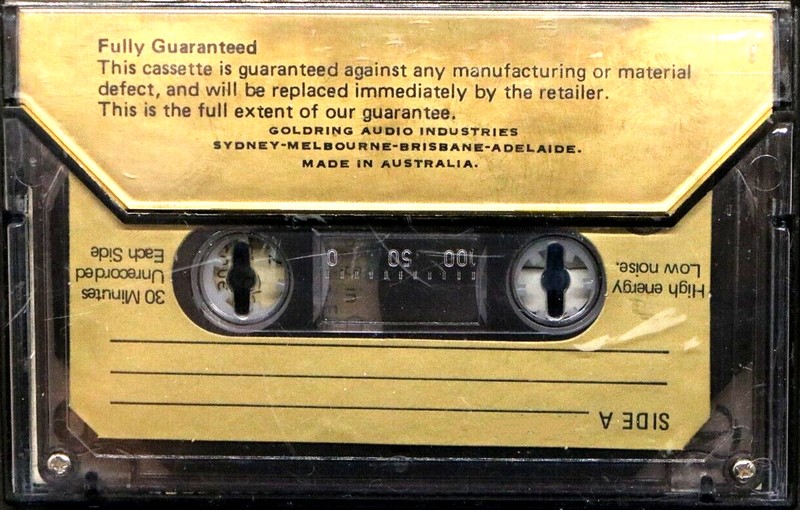 Compact Cassette Goldring Studio Range 60 Type I Normal 1978 Australia