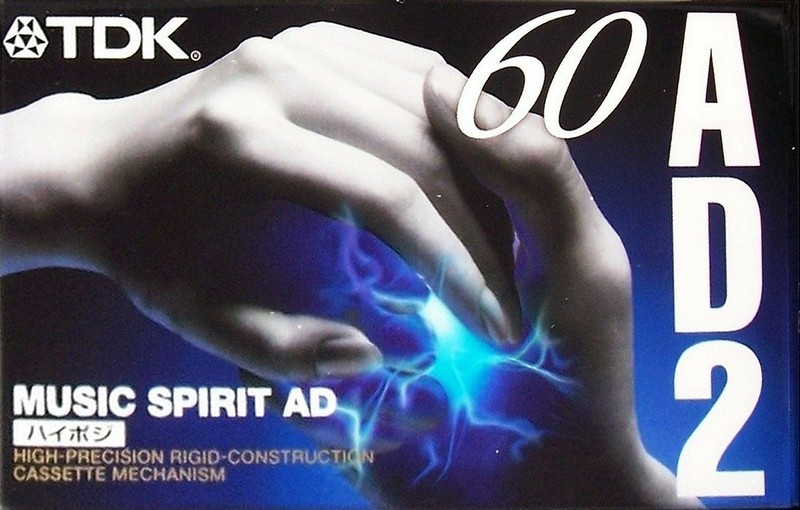 Compact Cassette TDK AD2 60 "AD2-60S" Type II Chrome 1997 Japan