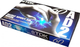 Compact Cassette TDK AD2 60 "AD2-60S" Type II Chrome 1997 Japan