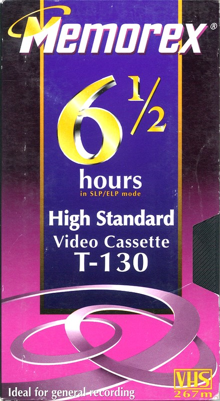 VHS, Video Home System Memorex HS 130 Type I Normal 1997 North America