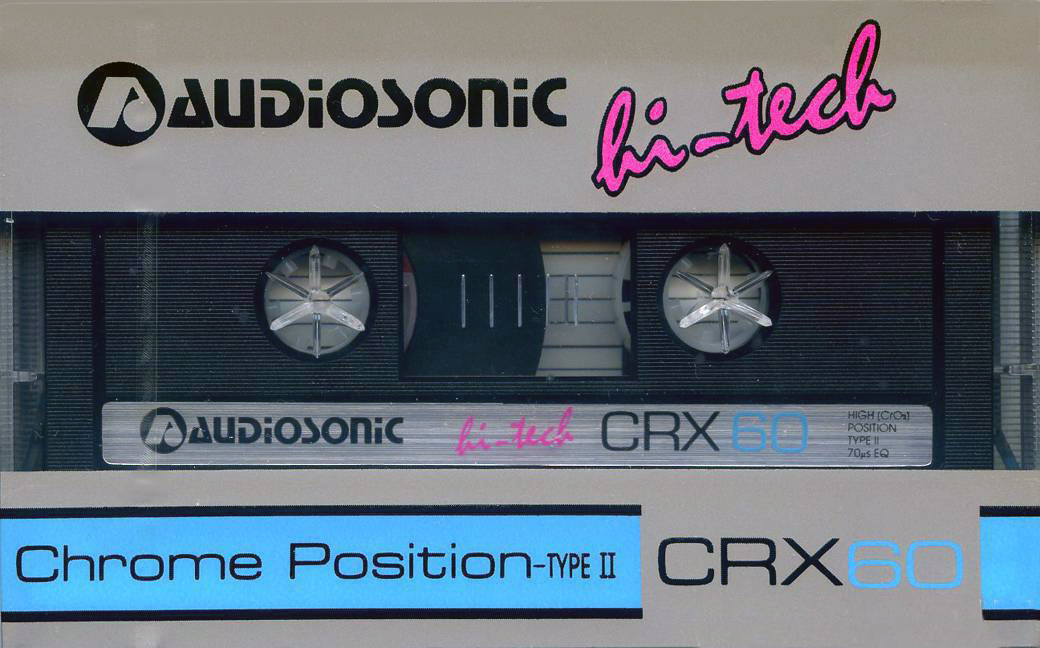 Compact Cassette Audiosonic CRX 60 Type II Chrome Australia